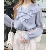 装飾釦ラメシアーフリルブラウス | INGNI  | 詳細画像11 