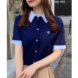 12G Wカラー配色半袖ポロニット | INGNI  | 詳細画像8 