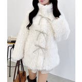 リボン取り外しスタンドボアブルゾン | INGNI  | 詳細画像5 