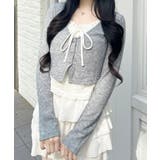 レースレイヤードカーデTOPs | INGNI  | 詳細画像1 