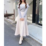 12Gラインストーンチェーンオフショルフリルニット | INGNI  | 詳細画像26 