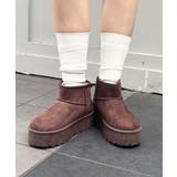 ブラウン | 厚底ムートンブーツ | INGNI 