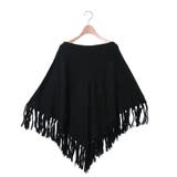 ブラック | フリンジポンチョ | B.C STOCK