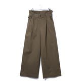 カーキ | ベルトツキハイウエストチノワイドPT | B.C STOCK