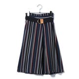 ネイビー | ストライウサッシュベルトスカート | B.C STOCK