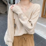 レディースファッション通販 リブニットトップス シンプルニット | Beststore | 詳細画像3