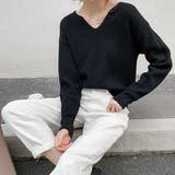 レディースファッション通販 リブニットトップス シンプルニット | Beststore | 詳細画像6