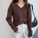 レディースファッション通販 リブニットトップス シンプルニット | Beststore | 詳細画像7