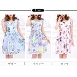 ワンピース フラワープリント シフォン 花柄 韓国ファッション 夏 | candy-house  | 詳細画像22 