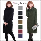 トップス ニットワンピース タートル | candy-house | 詳細画像1