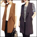 トップス ジレジャケット ノースリーブ | candy-house  | 詳細画像1 