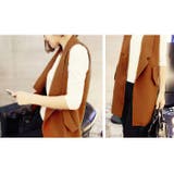 トップス ジレジャケット ノースリーブ | candy-house  | 詳細画像5 