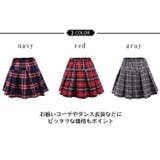 プリーツスカート チェックスカート ミニスカート | candy-house  | 詳細画像3 