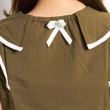 ワンピース フリル レディース ライン セーラー風 ゴム コットン1896 | candy-house  | 詳細画像10 