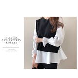 ニットベスト ペプラムブラウスニット ベスト | COCOMOMO | 詳細画像4 