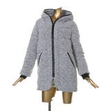 WHITE | フードブークレー中綿コート | EGOIST