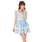 ブルー | 【LIZ LISA】☆WEB LIMITED☆裾二段切り替えワンピース | LIZ LISA