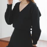 カシュクールニットミニワンピース Vネック ワンピース | Ada. | 詳細画像11