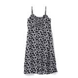 総柄キャミワンピ 深いサイドスリット 足ラインを魅せる♪甘セクシーキャミワンピ | Ada. | 詳細画像20