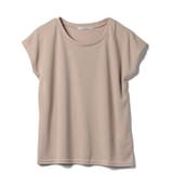 ベージュ | \大人気定番アイテム 肩ラインをカバーして細見え&上品さUP!フレンチスリーブT | Ada.