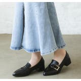 バックルデザインローファー 春 フェイクレザー | Ada. | 詳細画像2