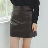 ブラウン | フェイクレザースカショーパン | Ada.
