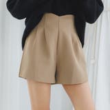 ブラウン | ハイウエストショートパンツ 美脚 細見え | Ada.