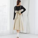 ベージュ | バックリボンキャミワンピース | Ada.