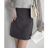 グレー | インパン裏地付き台形ミニスカート ミニ丈 ショート丈 | Ada.