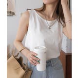 オフホワイト | ノースリーブカットPO | Ada.