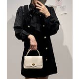 ブラック | ボウタイ ブラウス パール ジャンパースカート セットアップ | Ada.