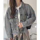 ブラック | デニム ビッグシルエット Gジャン | Ada.