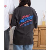 ブラック | 【DISCUS×PEPSI】バックプリント ルーズ 半袖T | Ada.