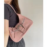 ピンク | ベルト バックル デザイン ワンハンドル バッグ | Ada.