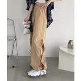 ベージュ | サイド リボン デザイン カーゴパンツ | Ada.