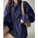 ネイビー | U.S. POLO ASSN. フリース素材 コーチジャケット | Ada.