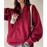 ワインレッド | U.S. POLO ASSN. フリース素材 ハーフジップ アノラック | Ada.