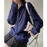 ネイビー | U.S. POLO ASSN. スタンドカラー スウェットジャケット | Ada.