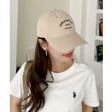 ベージュ | LOOKBACKUPN ロゴ キャップ | Ada.