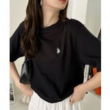 ブラック | U.S. POLO ASSN. ベーシック クルーネック 半袖 Tシャツ | Ada.