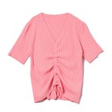 ピンク | フロントシャーリングトップス | Ada.