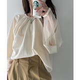 エクリュ | 【Eclat one】シアー ドッキング ランタンスリーブ ブラウス | Eclat one