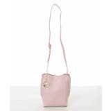 ピンク | [軽量/チャーム付き]ウェーブカットステッチショルダーバッグ | MK MICHEL KLEIN BAG