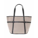 ベージュ | ベルトアクセント舟型トートバッグ | MK MICHEL KLEIN BAG