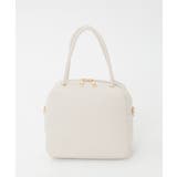 アイボリー | [WEB限定/2WAY/300g以下の軽量]合成皮革ミニスクエアバッグ | MK MICHEL KLEIN BAG