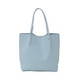 ライトブルー | [A4収納可]合成皮革BIGトートバッグ | MK MICHEL KLEIN BAG