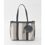 ブラック | [ポーチチャーム付き]異素材ジョイントデザイントートバッグ | MK MICHEL KLEIN BAG