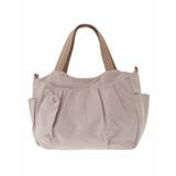 ベージュ | タックギャザーコンパクトトートバッグ | MK MICHEL KLEIN BAG
