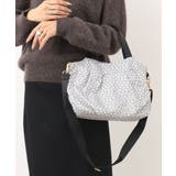 ドット(グレー) | タックギャザーコンパクトトートバッグ | MK MICHEL KLEIN BAG