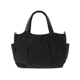 ブラック | タックギャザーコンパクトトートバッグ | MK MICHEL KLEIN BAG